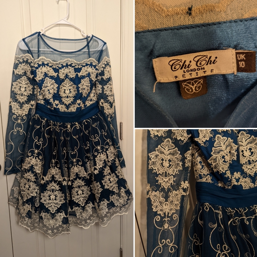 Chi Chi London Teal Dress